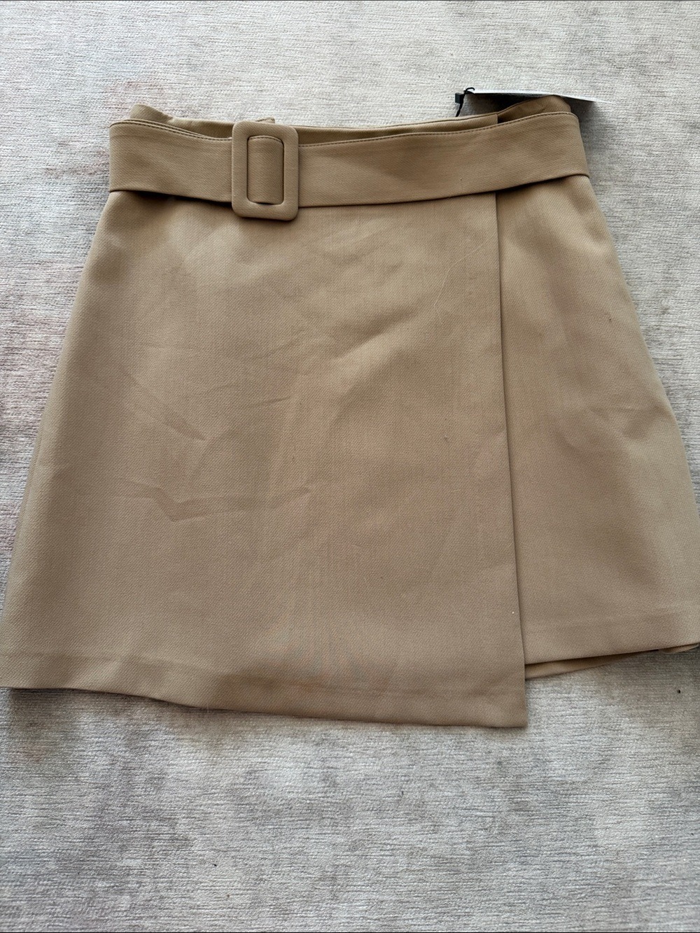 Zara Camel Mini Skirt Belt - Picture 7 of 7